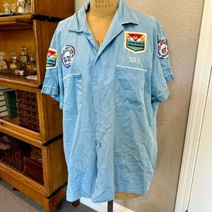 COPY - Vintage Bowling Shirt Germany Alley Cats 1964 1965 Patches Monogram RAY …